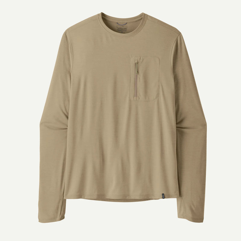 Men's Long-Sleeved Capilene® Cool Sun Shirt | Seabird Grey - Light Seabird Grey X-Dye
