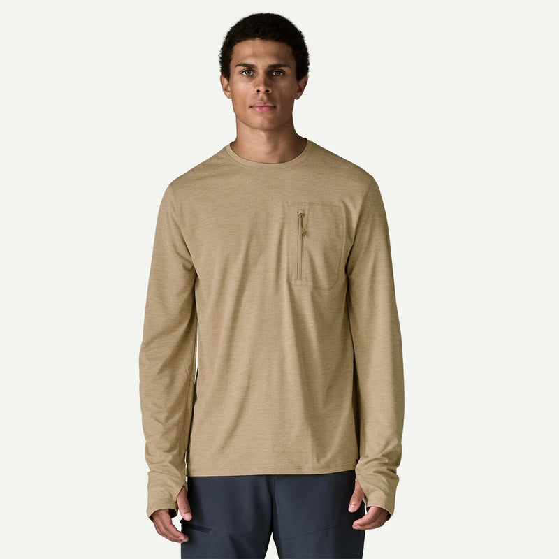 Men's Long-Sleeved Capilene® Cool Sun Shirt | Seabird Grey - Light Seabird Grey X-Dye