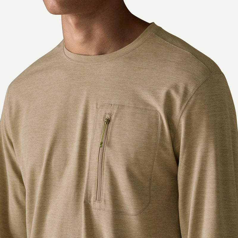 Men's Long-Sleeved Capilene® Cool Sun Shirt | Seabird Grey - Light Seabird Grey X-Dye