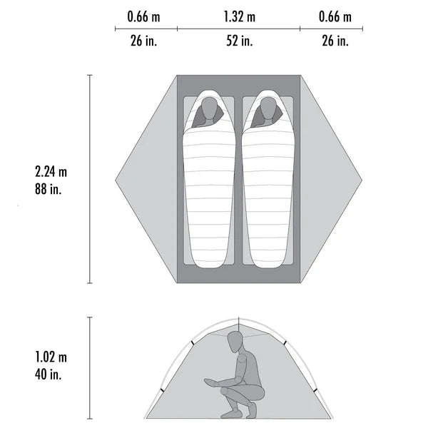 Hubba Hubba LT 2P Tent | Grey