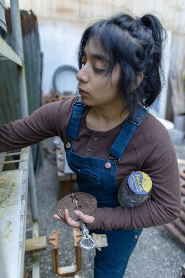 Women's Honed Long Sleeve Thermal Henley | Kodiak Brown