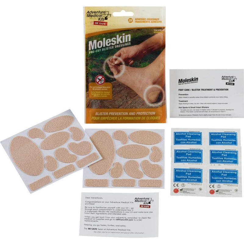 A pack of blister adhesives on a white background