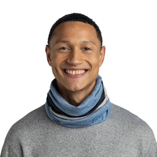 Merino Move Multifunctional Neckwear | Lake Blue