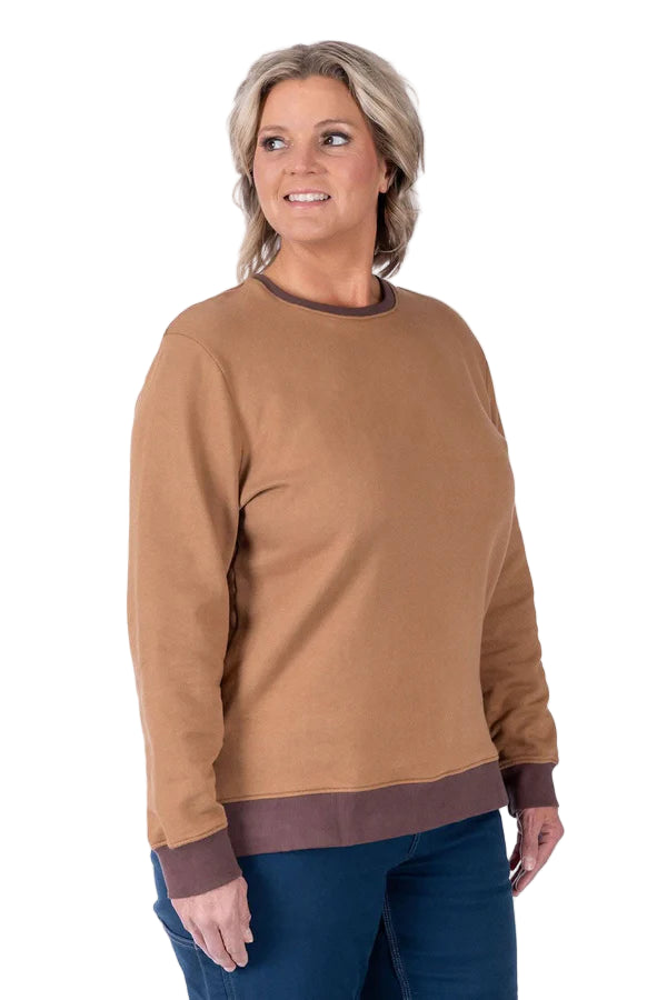Women's GO TO™ Crew Sweatshirt | Saddle Brown/Kodiak Brown