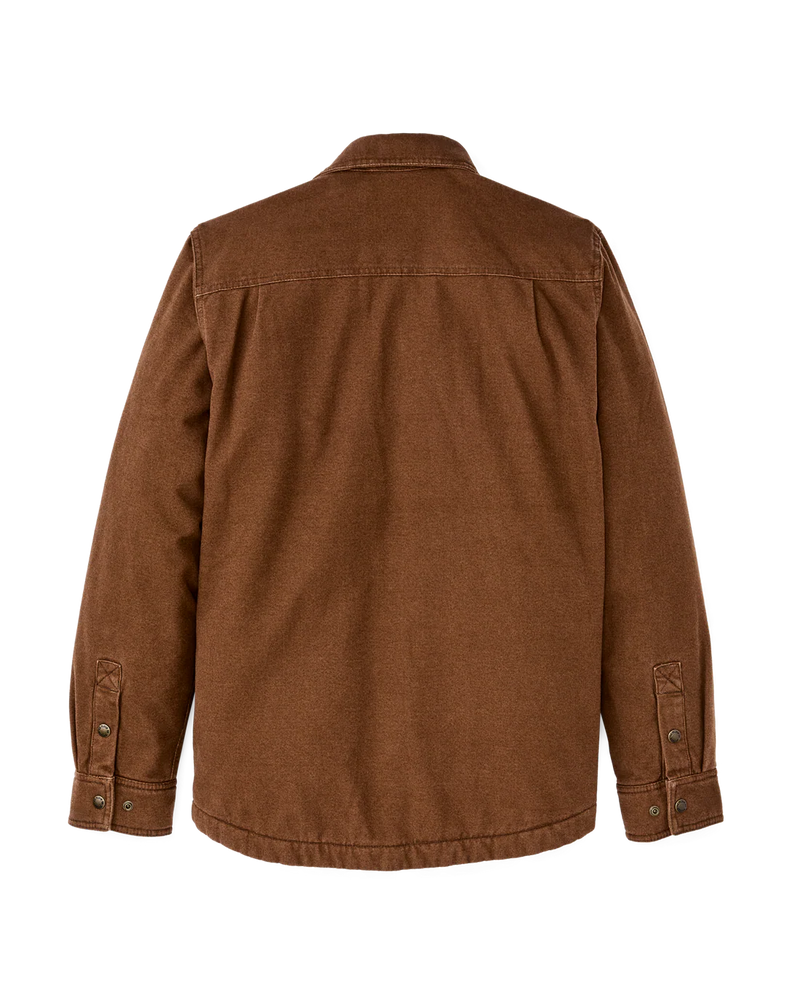 Men's Fleece Lined Jacket Shirt | Brown
