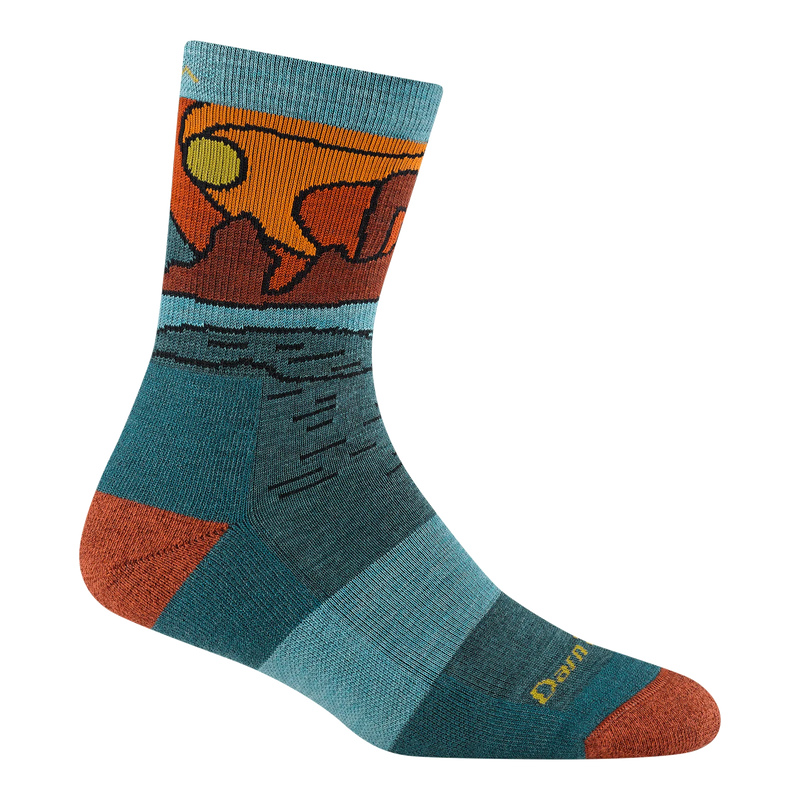 Women's Celeste Micro Crew Midweight Hiking Socks | Teal