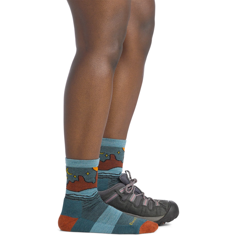 Women's Celeste Micro Crew Midweight Hiking Socks | Teal