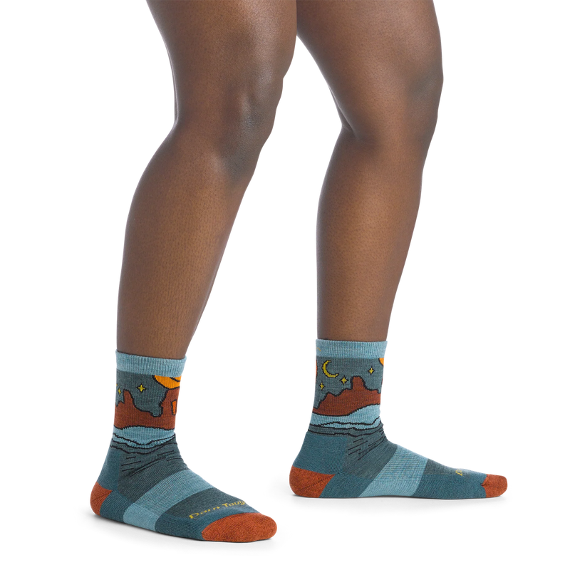 Women's Celeste Micro Crew Midweight Hiking Socks | Teal