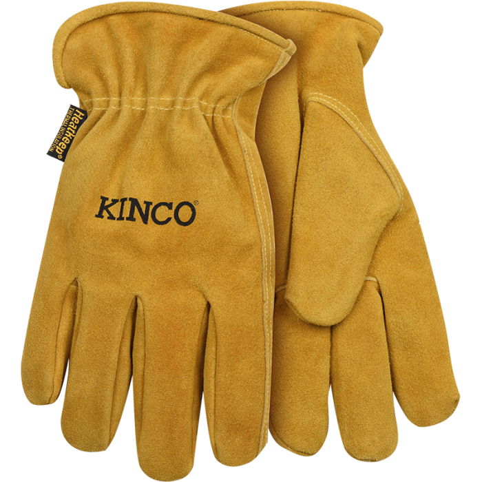 Men's Lined Suede Cowhide Gloves | Brown