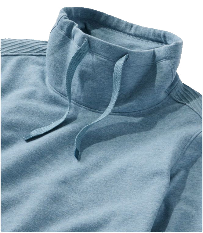 Women's Cozy Mixed-Knit Pullover | Cadet Blue Heather