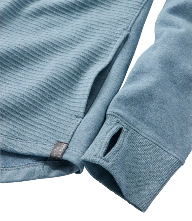 Women's Cozy Mixed-Knit Pullover | Cadet Blue Heather