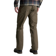 Person wearing olive green pants on a white background