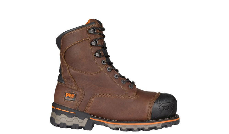 Men's Pro Boondock 8" Comp Toe Work Boots | Brown