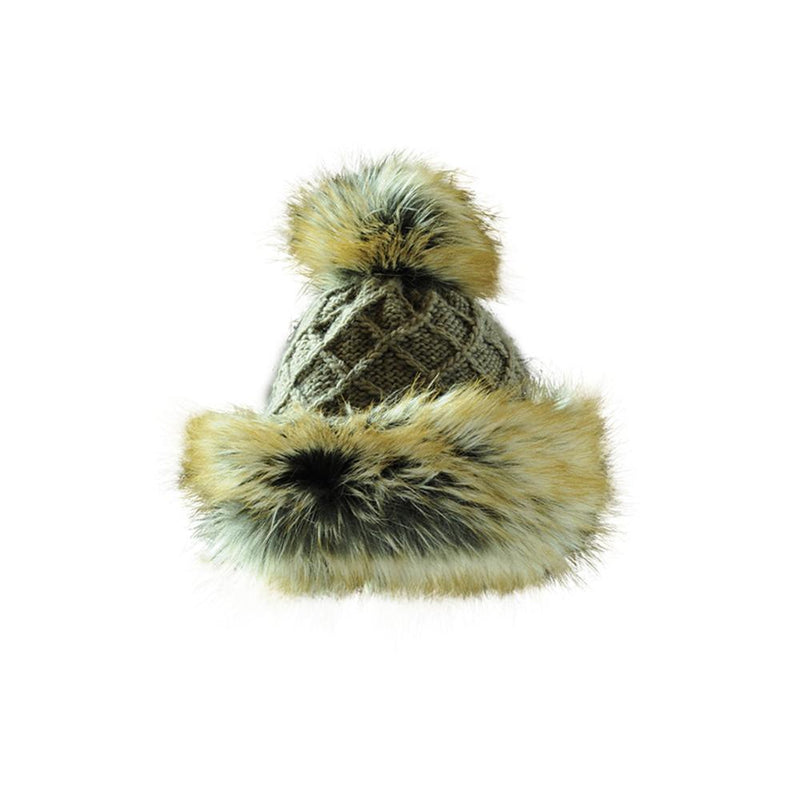 Starling Hats Tania Faux Fur Pom Pom Beanie