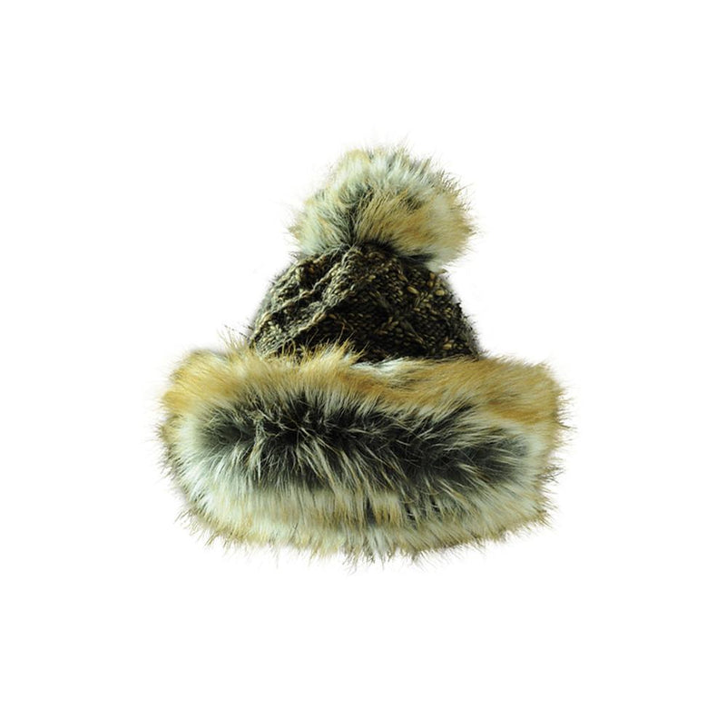 Starling Hats Tania Faux Fur Pom Pom Beanie