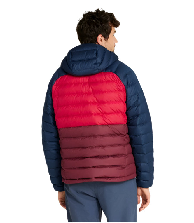 Men's Bean's Down Hooded Jacket, Colorblock | Tall
