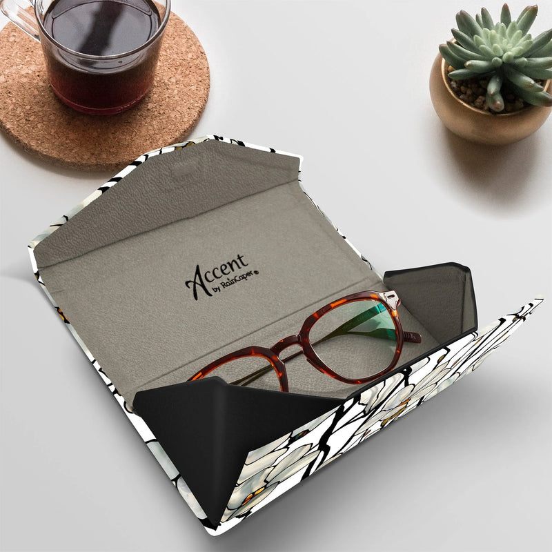 Folding Glasses Case with Microfiber Cloth