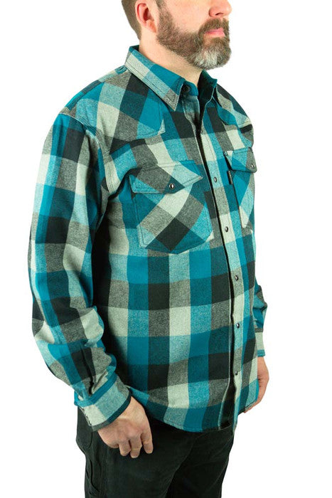 Five Brother Workwear Men's Original 9oz Western Brawny Flannel Shirt
