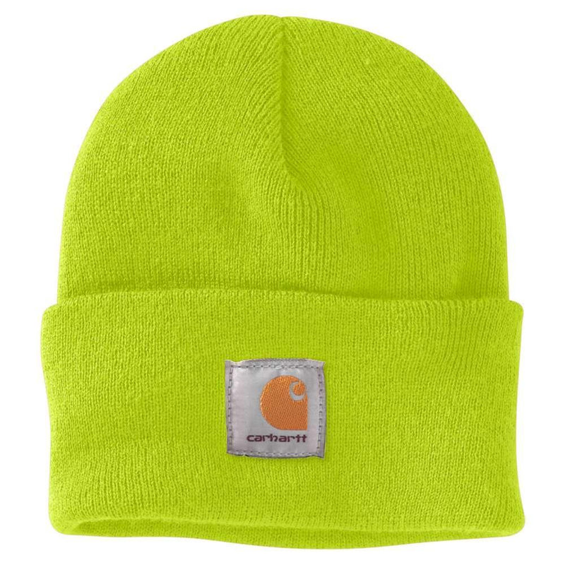 Knit Cuffed Beanie | Brite Lime