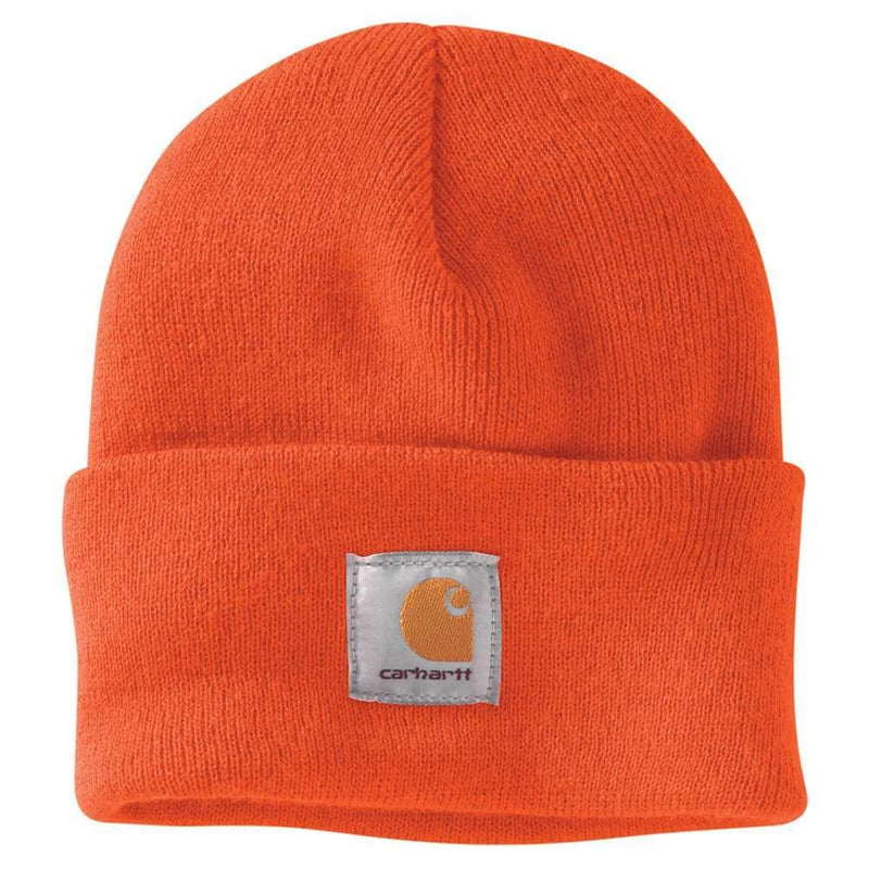 Knit Cuffed Beanie | Brite Orange
