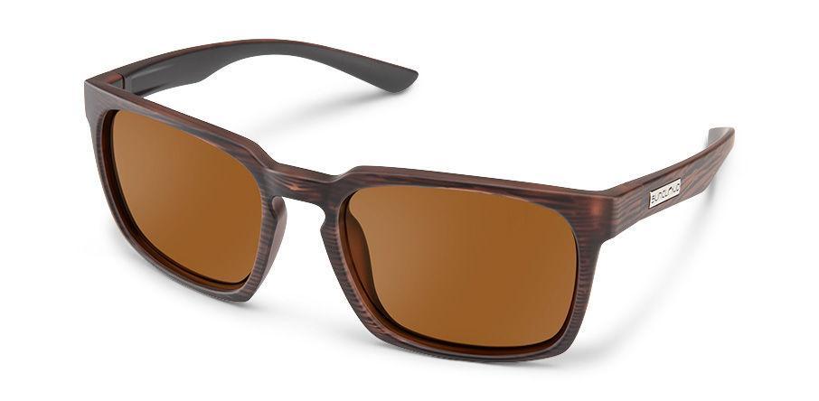 Suncloud Optics Hundo Sunglasses Burnished Brown with Polar Brown Lens