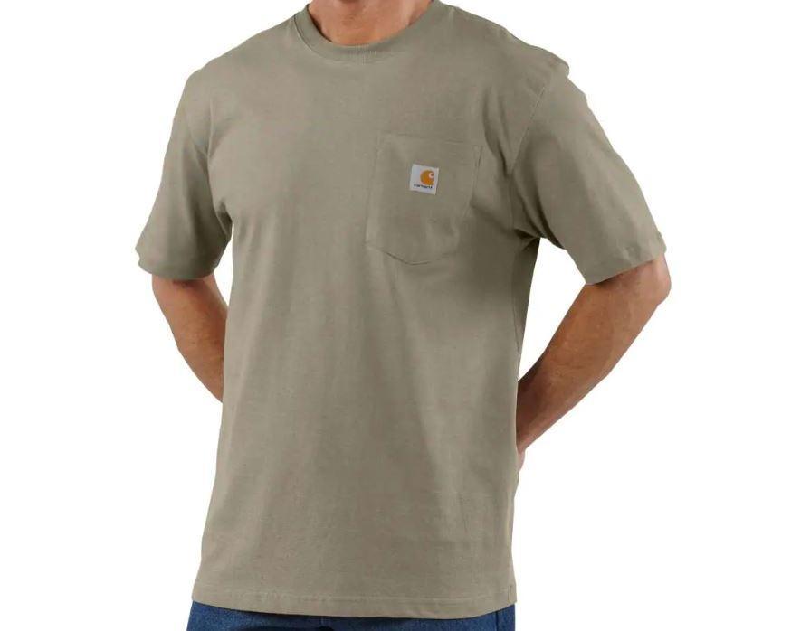 Carhartt Mens Loose Fit Heavyweight Short Sleeve Pocket TShirt