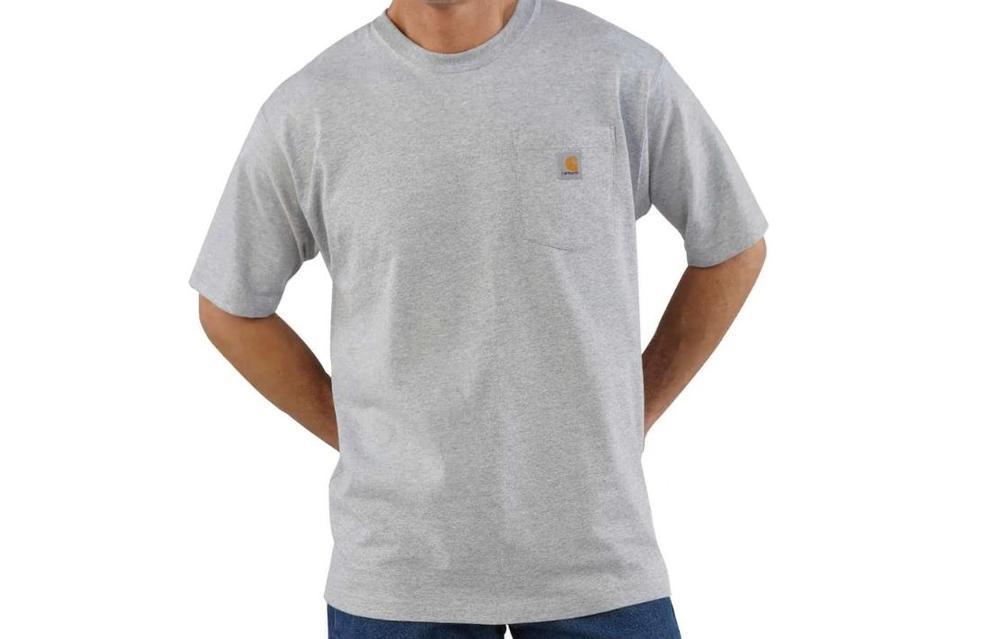 Carhartt Mens Loose Fit Heavyweight Short Sleeve Pocket TShirt