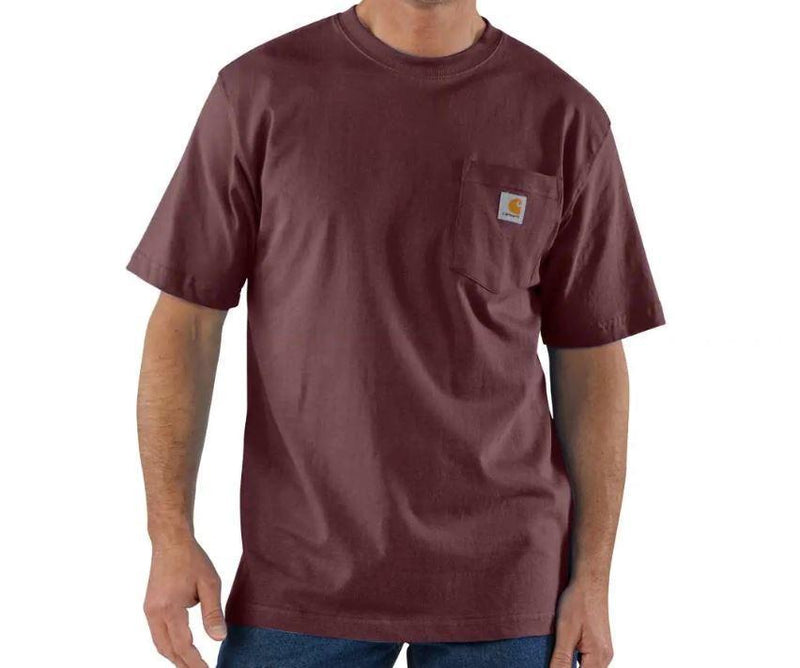 Men's Loose Fit Heavyweight Short Sleeve Pocket T-Shirt | Port