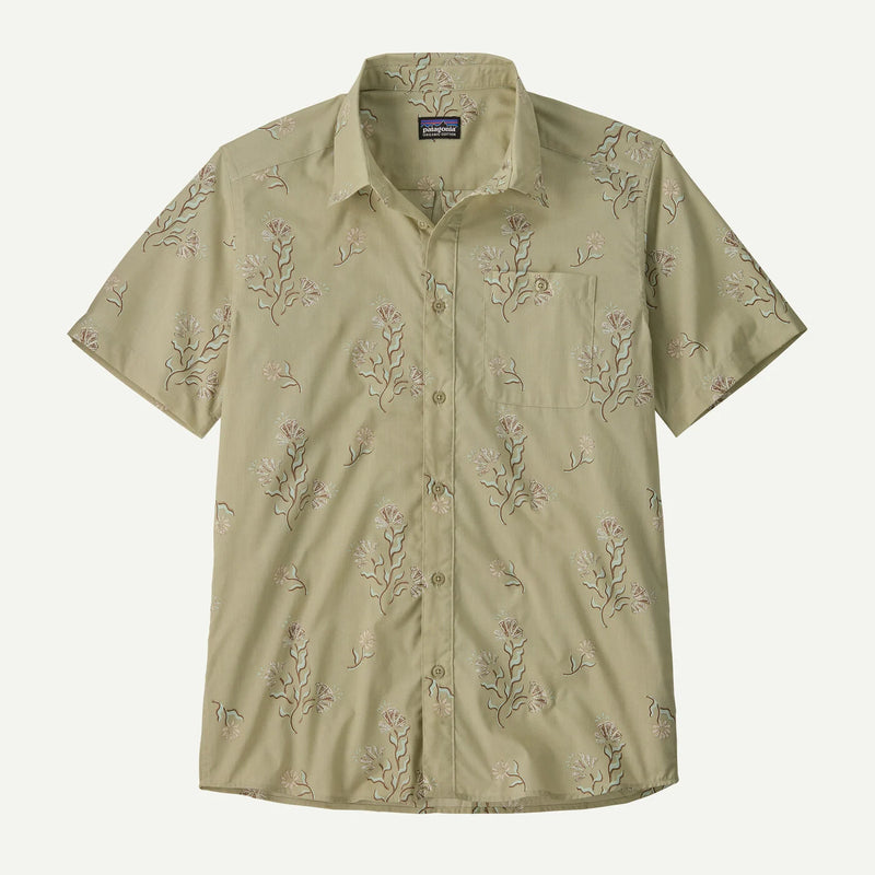 Men's Go-To Shirt | Ocean Blooms: Weathered Stone