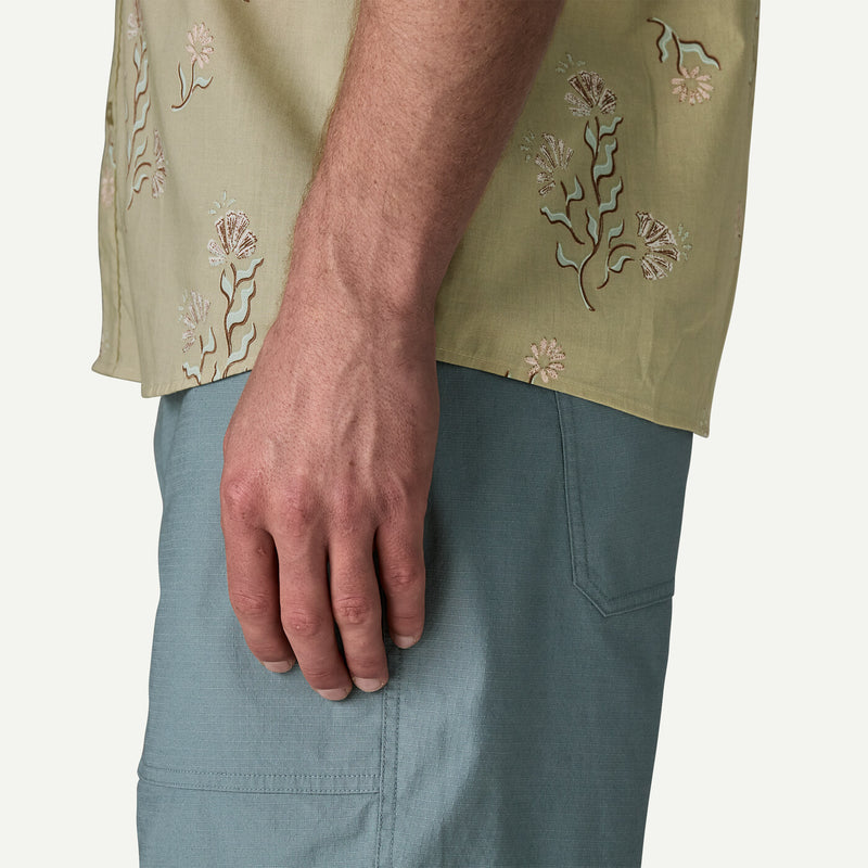 Men's Go-To Shirt | Ocean Blooms: Weathered Stone