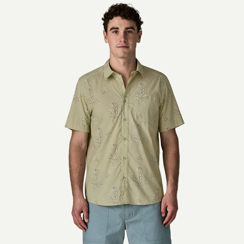 Men's Go-To Shirt | Ocean Blooms: Weathered Stone