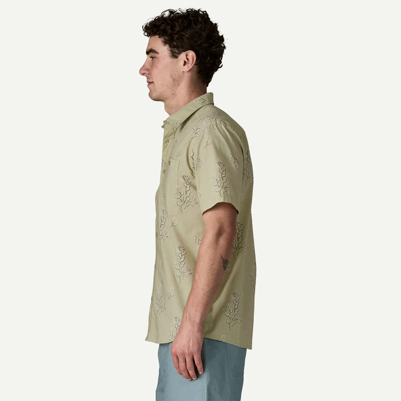 Men's Go-To Shirt | Ocean Blooms: Weathered Stone