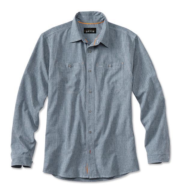 Orvis Mens Tech Chambray Work Shirt