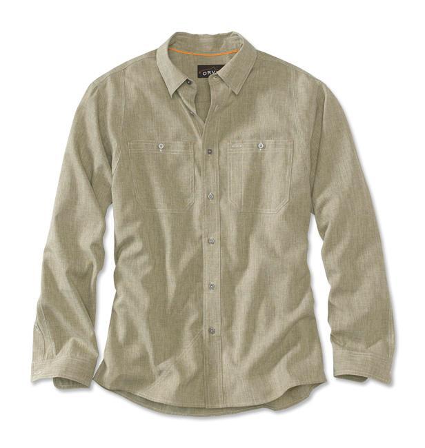 Orvis Mens Tech Chambray Work Shirt