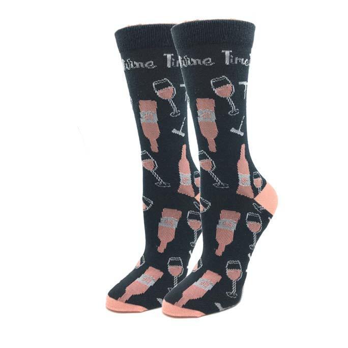 Bigfoot Sock Company Rose All Day Wine Time Socks