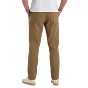 Person wearing brown pants on a white background