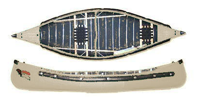 Radisson 12ft Pointed Canoe with Web Seats | Birch Bark
