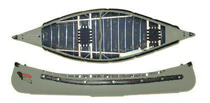 Radisson 12ft Pointed Canoe with Web Seats | Olive Drab