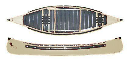 Radisson 14ft Pointed Canoe with Web Seats | Birch Bark