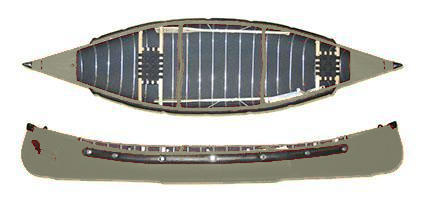 Radisson 14ft Pointed Canoe with Web Seats | Olive Drab