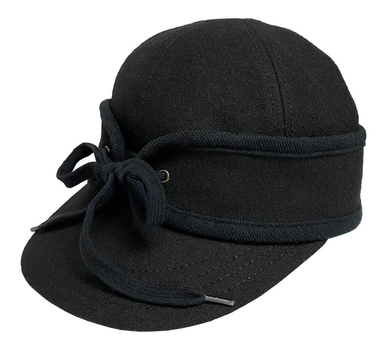 Ole Railways Cap with Earflaps | Black