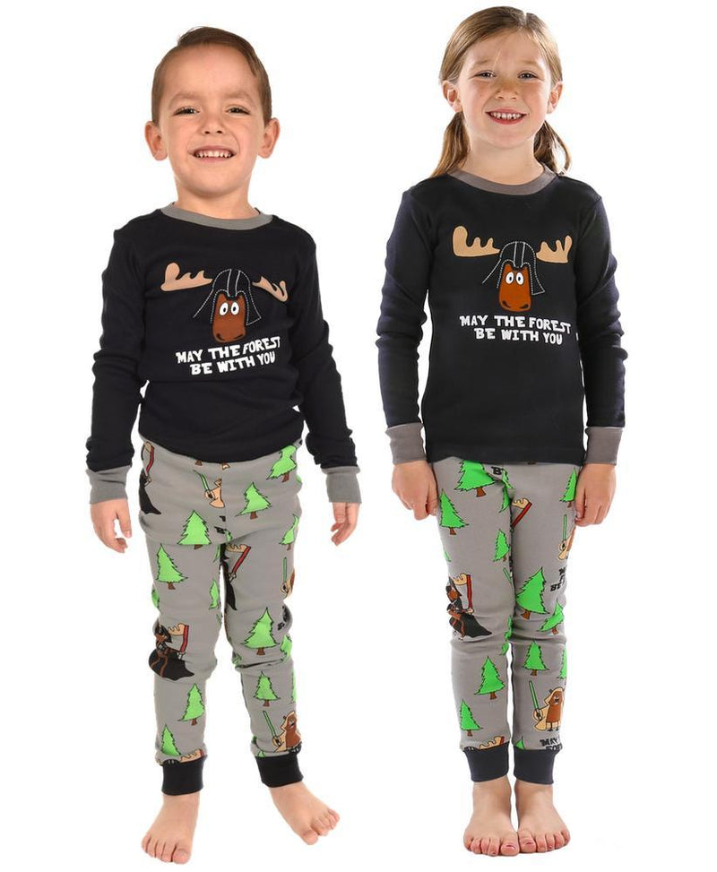 Kids' Long Sleeve May the Forest Be With You Pajama Set