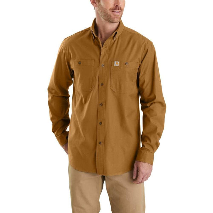 Carhartt Mens Rugged Flex Rigby Long Sleeve Work Shirt