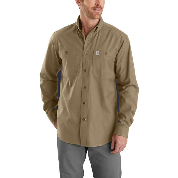 Carhartt Mens Rugged Flex Rigby Long Sleeve Work Shirt