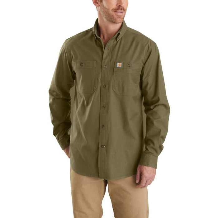 Carhartt Mens Rugged Flex Rigby Long Sleeve Work Shirt