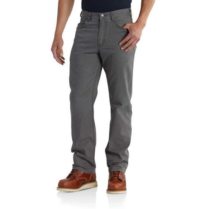 Carhartt Mens Rugged Flex Rigby 5 Pocket Work Pant | GRAVEL