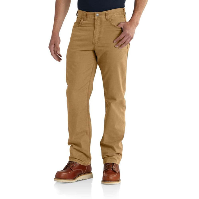 Carhartt Mens Rugged Flex Rigby 5 Pocket Work Pant | HICKORY