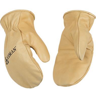 Axeman Lined Grain Cowhide Mitten | Tan