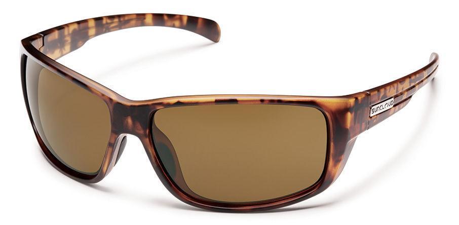 Suncloud Optics Milestone Sunglasses Matte Tortoise Frames with Brown Lenses