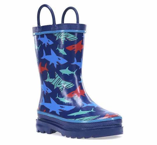 Western Chief Kids Shark Attack Rainboots